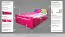 Lit pour jeunes "Easy Premium Line" K4 avec 2 tiroirs et 1 panneau de recouvrement, 120 x 200 cm hêtre massif rose