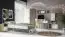 Chambre d'adolescents - Étagère suspendue / étagère murale Sallingsund 10, couleur : chêne / blanc / anthracite - Dimensions : 30 x 120 x 22 cm (H x L x P)