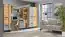 Armoire à portes battantes / armoire Atule 01, couleur : chêne / gris - Dimensions : 187 x 90 x 56 cm (H x L x P)