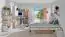 Chambre des jeunes - armoire à portes battantes / armoire Dennis 01, couleur : frêne / blanc - Dimensions : 188 x 80 x 52 cm (h x l x p)