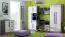 Chambre d'adolescents - Commode Olaf 07, couleur : anthracite / blanc / violet, partiellement massif - 85 x 80 x 40 cm (h x l x p)