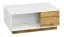 Table basse Temecula 07, Couleur : Chêne / Blanc - Dimensions : 100 x 66 x 40 cm (L x P x H)