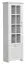 Vitrine Bibaor 02 | Chêne blanc élégant | 209 x 67 x 41 cm | Design moderne et capacité généreuse