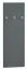 Porte-manteaux mural Fjends 07 anthracite | 3 crochets | 102 x 34 x 3 cm | Design moderne