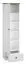Armoire Oulainen 03, Couleur : Blanc / Chêne - Dimensions : 200 x 55 x 40 cm (h x l x p), avec 1 porte, 1 tiroir et 5 compartiments
