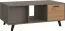 Table basse Rigi 07 avec 2 tiroirs | Grand espace de rangement | Chêne / Gris | 120 x 67 x 48 cm | Style moderne | Bords ABS