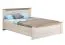 Lit double Zemun 10 | Chêne gris & blanc | 160 x 200 cm | Design moderne pour chambre
