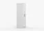 Armoire penderie Smolikas 71 | Blanc élégant | 2 portes | Poignées bois chêne | 192 x 80 x 50 cm