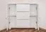 Commode d’angle en pin massif blanc Junco 177 | 3 tiroirs et 4 niches | 78 x 90 x 60 cm