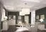 Vitrine de rangement Badile 05 | Style campagne | Pin blanc / Brun | 187 x 127 x 39 cm