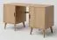 Bureau en chêne massif naturel Aurornis 67 | 75 x 142 x 55 cm | Design moderne