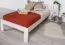 Lit simple / lit d'appoint en pin massif blanc 76, sommier à lattes inclus - 100 x 200 cm (L x l)