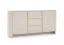 Buffet Vytgarth 05 cachemire | 3 tiroirs, 2 portes, 4 compartiments | 84 x 168 x 39 cm | Push-to-Open