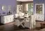 Grand miroir mural Kilkis | Pin massif finition blanc vieilli | 79 x 136 x 6 cm | Design moderne