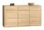 Commode Jussara 13 | chêne partiellement massif | brun clair | 97 x 178 x 50 cm