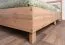 Lit simple Braianik 07 avec Surface de couchage 90 x 200 cm, en Chêne Wotan / Beige, 92 x 101 x 207 cm, protection des bords ABS, sommier à lattes intégré au lit, pieds 36 mm