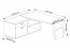 Bureau Xanthi | Chêne et Gris | 76 x 110 x 168 cm | Design moderne et espace optimisé