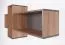 Étagère murale Sprimont 11, Couleur : Gris / Chêne - Dimensions : 55 x 110 x 29 cm (H x l x P)