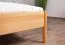 Lit double Wellsford 01 en bois massif de cœur de hêtre huilé | 180 x 200 cm | Design naturel élégant