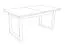 Table de salle à manger à ralonge Ourense 05, couleur : Marbre blanc / Noir - dimensions : 160-240 x 90 cm (l x p)