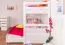 Lit superposé pour enfant 90 x 200 cm + coffre de lit / espace de rangement/Lit gigogne | Bois massif: Hêtre | Laqué Blanc |convertible/séparable en 2 lits simples | Incl. Sommier à lattes déroulable Abbildung