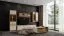 Étagère murale Gataivai 30 | Beige brillant & noyer | 35 x 135 x 21 cm | Design moderne