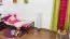 lit d'enfant / lit d'adoléscent "Easy Premium Line" K1/2n, en hêtre massif verni brun foncé - couchette : 90 x 190 cm