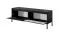 Meuble TV / Meuble bas TV avec deux compartiments à clapet Balta 10, Couleur : Noir, Pieds : métal, Dimension : 53 x 153,5 x 39,5 cm, Fonction Push-to-open