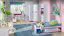 Chambre d'enfant - Étagère à suspendre / étagère murale Frank 11, couleur : blanc / rose - 34 x 120 x 26 cm (h x l x p)