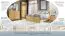 Chambre complète 6 pièces Fazenda | Style moderne | Finition chêne naturel | Nombreux rangements