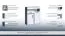 Commode Oskar 16 anthracite/blanc | 136 x 110 x 40 cm | Rangement fonctionnel et design moderne