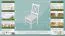 Chaise en pin massif laqué blanc Junco 246 | Design moderne | 95 x 44 x 49 cm | Confort optimal