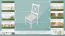 Chaise en pin massif laqué blanc Junco 246 | Design moderne | 95 x 44 x 49 cm | Confort optimal
