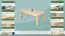 Table basse pin massif naturel Junco 483 | 120 x 60 x 50 cm | Design moderne | Grande stabilité