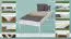Lit simple / lit d'appoint en bois de pin massif, sommier à lattes inclus laqué blanc, Dimensions : 90 x 200 cm