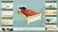 Lit enfant ou adolescent en pin massif naturel 68 | Design moderne | 90 x 200 cm | Sommier inclus