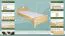 Lit enfant ou adolescent en pin massif naturel 68 | Design moderne | 90 x 200 cm | Sommier inclus