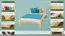 Lit enfant ou adolescent en pin massif naturel 75 | 140 x 200 cm | Inclus sommier à lattes