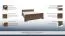 Lit double Sentis 26, Couleur : Marron foncé - 160 x 200 cm (l x L)