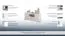 Meuble TV Sentis 07, Couleur : Pin blanc - 59 x 158 x 46 cm (H x L x P)