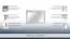 Grand miroir mural Kilkis | Pin massif finition blanc vieilli | 79 x 136 x 6 cm | Design moderne