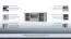 Meuble mural Bignona 17 | Pin blanc | 40 x 110 x 32 cm | Design rustique et pratique