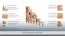 Étagère Meubles Easy S17 en hêtre massif naturel | 21 compartiments | 168 x 182 x 20 cm