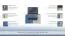 Meuble TV chambre ado Felipe 09 | Bleu/Blanc | 58 x 100 x 50 cm | Design moderne et fonctionnel