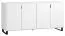 Commode Chiflero 29, couleur : blanc - Dimensions : 78 x 160 x 47 cm (h x l x p)