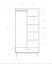 Armoire spacieuse en hêtre massif huilé | Design premium | 196 x 97 x 60 cm | Wooden Nature Premium