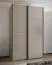 Penderie / Armoire à portes coulissantes / ABS protection des bords / 245,5 x 160 x 64 cm / 11 compartiments / 2 portes coulissantes / 2 tringles à vêtements / Couleur : Cachemire / Soft-Close
