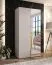 Armoire / 1 porte miroir / Couleur : Cachemire / 1 compartiment / Poignées : Or / 1 tringle à vêtements / 1 mètre de large / Fonction Soft-Close / Dimensions : 100 x 52 x 202 cm