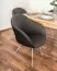 Chaise contemporaine Maridi 103 | 88 x 61 x 56 cm | Revêtement tissu et simili cuir | Noir | Design original
