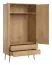 Armoire portes battantes Peetu 02 | chêne | 191 x 100 x 55 cm | design moderne, rangement optimal